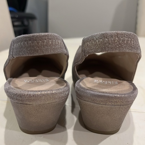 Eileen Fisher Gatwick Metallic Slingback size 7 women’s - Picture 3 of 8